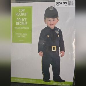 Kids Cop Recruit Costume - Navy Blue